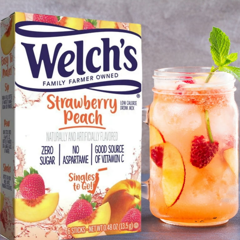Dole Strawberry Pineapple & Welch's Strawberry Peach Zero Sugar