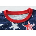 thumbnail image 4 of DDSOL Toddler Pajamas Boys 4th of July Pjs Short Sleeves Sleepwear Sets 2-Pieces Navy Blue 2T, 4 of 7