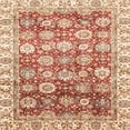 thumbnail image 1 of Ahgly Company Machine Washable Indoor Square Abstract Pastel Orange Area Rugs, 7' Square, 1 of 7