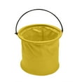 thumbnail image 2 of SILVERCELL Kids Foldable Beach Bucket, Outdoor Camping Collapsible Buckets Beach Toys, Small Beach Barrels for Kids, Yellow, 2 of 3