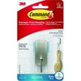 thumbnail image 1 of Command BATH33-SN-ES Bathroom Hook, Nickel, 1 of 9