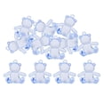 thumbnail image 3 of Abbraccia 6x12x Acrylic Faceted Bear Pram Charms Beads Pendants for DIY Blue 6 Pcs, 3 of 10