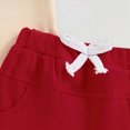 thumbnail image 6 of peqiut 4th of July Baby Boy Outfit Short Sleeve Letter USA Embroidery Shirt Elastic Solid Color Shorts 2Pcs Toddler Boys Fourth of July Shorts Set, 6 of 6