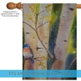 thumbnail image 3 of Toland Home Garden Birch Perch Bird Flag Double Sided 28x40 Inch, 3 of 5