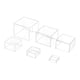 thumbnail image 2 of 6 piezas de elevadores de buffet con base hueca, soportes apilables, organizadores, estantes para Claro, 2 of 9