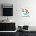 thumbnail image 2 of Stupell Industries Paws & Relax Cat Bathtub Bathroom Restful Phrase Graphic Art White Framed Art Print Wall Art, Design by June Erica Vess, 2 of 5