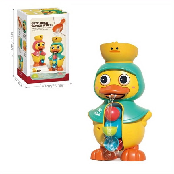 Baby Shower Toy Rotating Water Wheel Suit Rhubarb Duck Baby Children