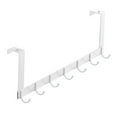 thumbnail image 1 of Ganchos telescópicos para puerta que ahorran espacio, ganchos decorativos ajustables para puertas Blanco Largo 7 Ganchos, 1 of 7