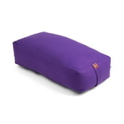 Yoga Bolster - Large Rectangular Cotton Filled - 1pc - Yogavni (Purple)