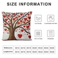 thumbnail image 5 of PHYHOO  Valentines Day Pillow Cover  Red Heart Tree Decor Holiday Farmhouse Pillow Case Gifts Decoration for Home Sofa Couch, 5 of 5
