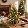 thumbnail image 4 of TACILIP Room Decor, 1PC DIY Beaded Christmas Tree Kit Handmade Mini Tabletop Xmas Tree With Light 3 Styles Topper Decor Gift, Womens Gifts, 4 of 7