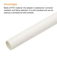 thumbnail image 4 of PVC Conduit Pipe White Straight Tube 25mm Conduit Pack of 2, 4 of 5