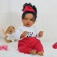 thumbnail image 7 of Realistic Reborn Baby Doll Black Girl – 20 Inch Lifelike Real Life African American Newborn Doll with Soft Body Gift Set for Kids Age 3+, 7 of 7