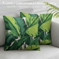 thumbnail image 3 of Nawypu Tropical Palm Leaves Throw Pillow Covers  Summer Green Banana Leaf Pillow Covers Modern Outdoor Tropical Pillowcase Square Cushion Cover for Bedroom Sofa Couch Home Decor, 3 of 5