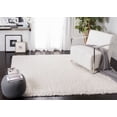 thumbnail image 3 of Safavieh Flokati Lavena Solid Polyester Shag Area Rug, Ivory, 6'7" x 6'7" Square, 3 of 11