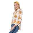 thumbnail image 2 of Blusa Mujer Casual Manga Corta Floreada Blanca Palassi 3917, 2 of 7