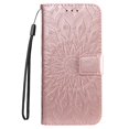 thumbnail image 3 of SaniMore for iPhone 14 Pro Case with Card Holder, Embossed Magnetic Wallet Soft TPU + PU Leather Cover with Practical Bracket + Detachable Hand Strap Shockproof Protective Shell, Rosegold, 3 of 7