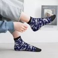 thumbnail image 2 of Fuzoiu Abstract Skiing Print Adult Socks, Crew Moisture-wicking Socks, Unisex Cushion Crew Socks,Casual Sports Ankle Socks, 2 of 7