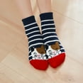 thumbnail image 5 of AMITOFO 5 Pairs Women Fuzzy Socks Cute Cat Pattern Cozy Plush Sleeping Slipper Socks Winter Warm Soft Fluffy Crew Socks, 5 of 7