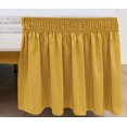 thumbnail image 4 of HEIBINWrap Around Bed Skirts for King & Cal King Beds 21 Inches Drop, Gold Elastic Dust Ruffles Easy Fit Wrinkle & Fade Resistant Silky Luxurious Fabric Solid Machine Washable, 4 of 7