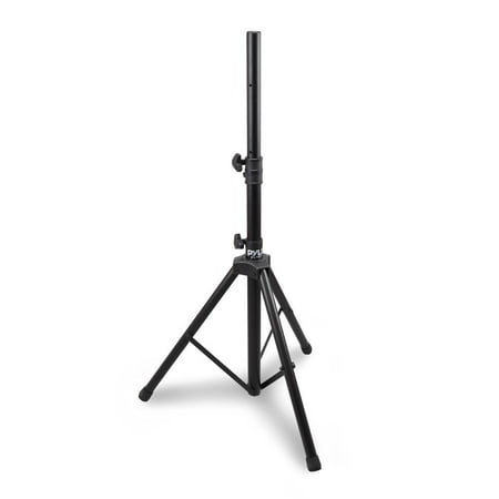 Height Speaker Stand - PYLE PSTND1 - Tripod Speaker Stand Holder Mount, Extending Height Adjustable, Rugged Steel Construction