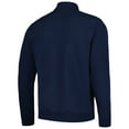 thumbnail image 3 of Men's Colosseum Navy Pennsylvania Quakers Tortugas Quarter-Zip Sweatshirt, 3 of 3