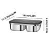 thumbnail image 1 of PEONAVET Bento Storage Portable Compartment Lunch Box Stainless Steel Student Insulation High School Student Large Office Worker With Lid Bento Lunch Box, 1 of 3