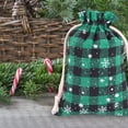 thumbnail image 2 of WHEANG Party Decor Colth Plaid Drawstring Bag Stocking Storage Sack Present Xmas Gift Bags Party Favors Bag, 2 of 3