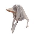 thumbnail image 3 of Krdevn Women Straw Sun Hat with Tie Scarf, Wide Brim Windproof Neck Flap Hat for Summer Beach Travel, 3 of 3