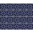 thumbnail image 2 of 4.2x4.2 Blue Forest Talavera Mexican Tile, Set of 9 pcs, 2 of 2