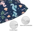 thumbnail image 5 of Salouo Seahorses And Plants Pattern Pillow Cases,1PC Pillow Covers with Envelope Closure Decorative Pillow Case for Bed Couch,Pillows Not Included-20"x30", 5 of 6