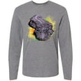 thumbnail image 3 of Inktastic Colorful Lurking Gator Long Sleeve T-Shirt, 3 of 5