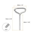 thumbnail image 2 of Uxcell 10pcs Dogging Hex Key Wrench 5/32" SAE Metal Dog Door Keys Spanner with T-Ring Full Loop, Silver Tone, 2 of 5