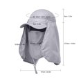 thumbnail image 5 of Andoer Outdoor Sport Hiking Visor Hat Guard Face Neck Cover Fishing Sun Protection, 5 of 7