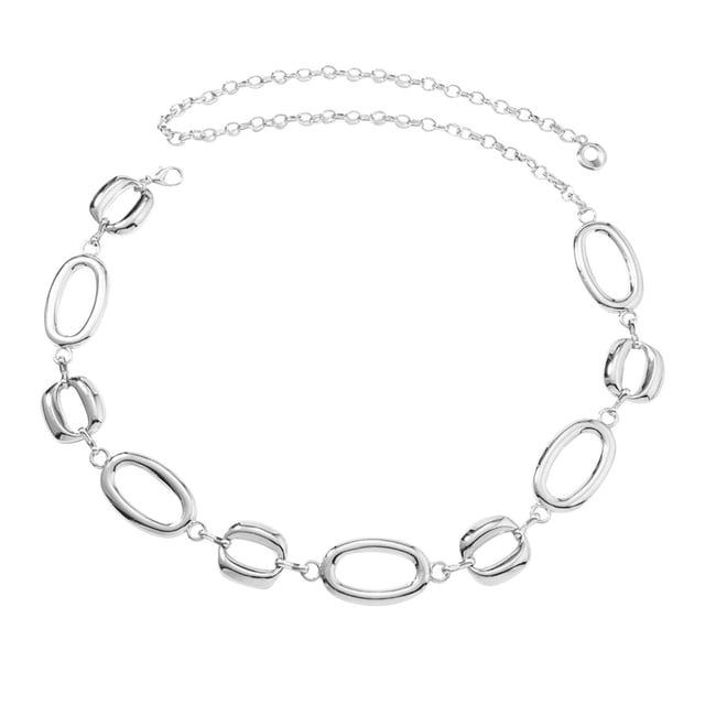 Cadena de cintura de metal para decorar cuerpo, ideal para niñas, mujeres, vestidos de novia y ropa.