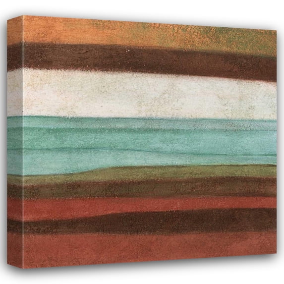 Kristin Emery 36x36 Gallery Wrapped Canvas Wall Art Titled - Stripes I