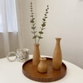 thumbnail image 1 of Wooden Vases,Wood Flower Vase Leakproof Handmade Plant Pots Decorative Flowerpot,Small Caliber, 1 of 5