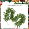 thumbnail image 3 of Hilehuti 180cm Realistic Christmas Greenery Garland, Natural Droopy Soft Bendable Cedar Garland for Indoor Mantle Decor and Holiday Decorations, 3 of 7