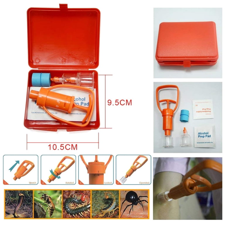 Bee Hive Extractor Snake Bug Bite Extractor Pump - Poison Venom Suction ...