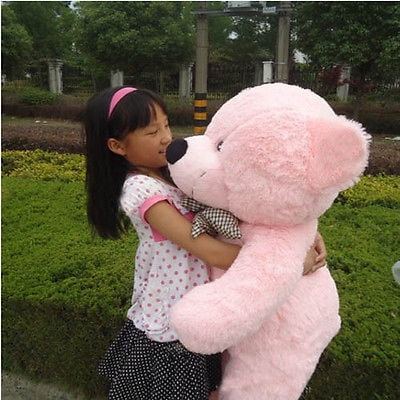 Hot Giant 32''80cm Big Cute Plush Teddy Bear Huge Dark Brown Soft Toys Doll Gift 