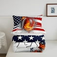 thumbnail image 4 of Erosebridal Football Comforter Set American Flag Comforter Rugby Sports Bedding Set Twin Size Bedroom Decor Fire Football Duvet Set Quilt Set 2Pcs, 4 of 6