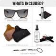 thumbnail image 2 of Ray-Ban RB4165 JUSTIN CLASSIC POLARIZED Square Shaped Sunglasses for Men & Women - Includes Official Rayban Eyewear Kit - Ideal Formal & Casual Wear Sunglasses - Blue Lens, 2 of 7