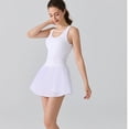 thumbnail image 6 of felwors Women's Pleated Active Skort with Built-in Shorts - High Waisted Tennis Skirt for Golf, Running, Workout (White, S), 6 of 7