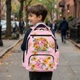 thumbnail image 4 of Aplkyhs Backpack for Students 12-18 Durable Lightweight School Bag 17 Inch Large Capacity Bookbag for Middle High School Teens Cute Axolotl Sunflower, 4 of 7