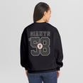 thumbnail image 2 of Women's WEAR by Erin Andrews Black San Francisco Giants Heavyweight Crew Neck Sweatshirt, 2 of 4