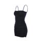 thumbnail image 3 of Vestido de verano sin mangas con cuello barco para mujer, vestido ajustado para club nocturno, negro, xL Inevent AP1098-20B, 3 of 7