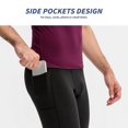 thumbnail image 4 of Pantalones deportivos para hombre con cintura elástica, bolsillos laterales y tejido transpirable - Talla 2XL gris jaspeado, 4 of 6