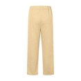 thumbnail image 4 of Stamzod Sweat Pants for Womens Solid Color Elastic Waist Straight Sweatpants with Pocket Casual Pants for Women Khaki XXL, 4 of 5