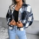 thumbnail image 1 of Puntoco Moda Mujer Otoño e Invierno Lattice Lantern Manga larga Chaqueta de tela de lana Liquidación Puntoco Puntoco-1754, 1 of 5