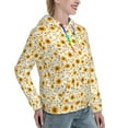 thumbnail image 6 of Haiem Brown Leaf Sunflower for Women's Fashion Hoodies & Sweatshirts with Kangaroo Pocket,Hooded Sweatshirt with Eye-catching Drawstrings-Small, 6 of 7